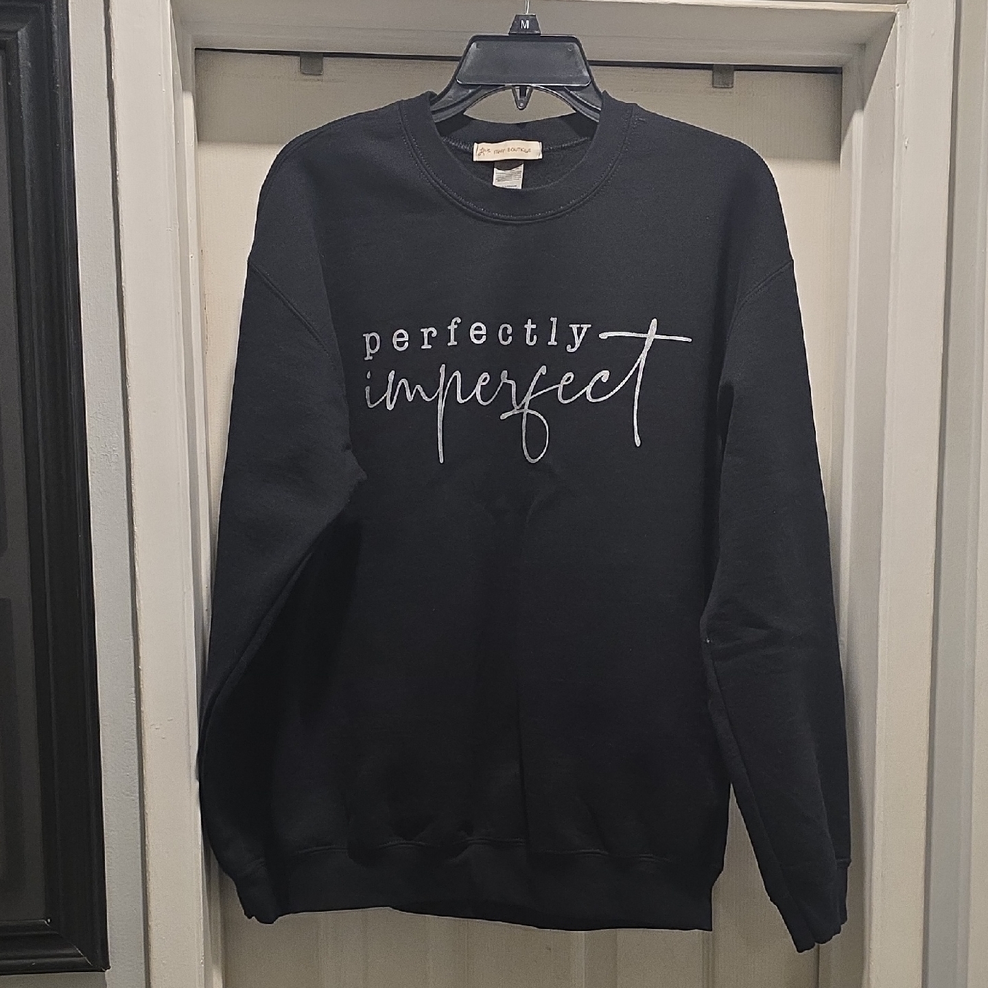 Perfectly Imperfect Black Sweater